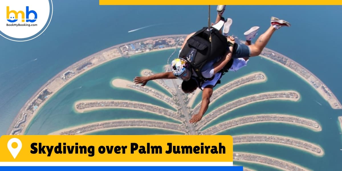 Skydiving over Palm Jumeirah bookmybooking